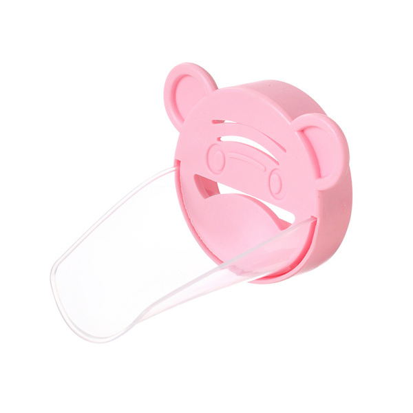 4 stk. kranforlenger for barn, kranforlenger, sikker og morsom silikon vaskhåndtakforlenger for barn håndvask blå rosa