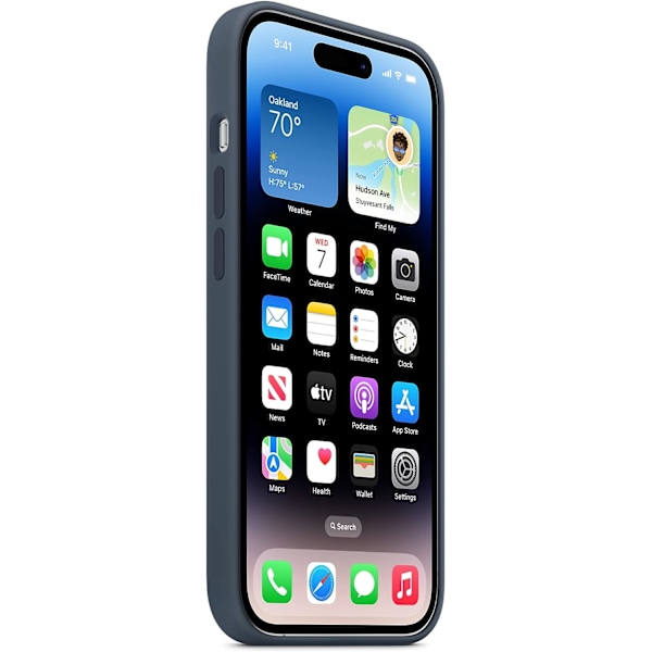 iPhone 14 Pro Silikonfodral med MagSafe - Storm Blue
