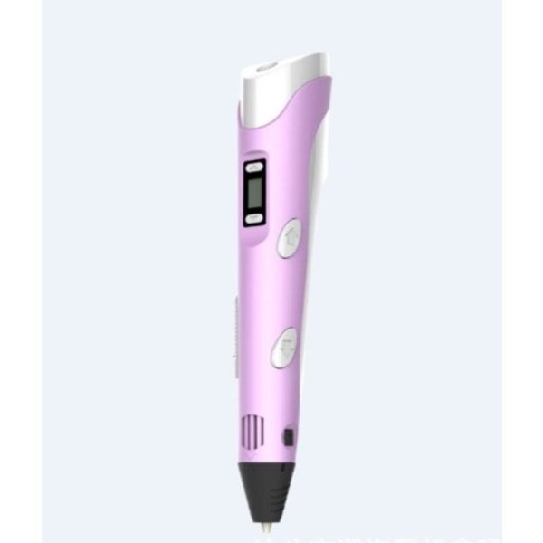 Rose Smart 3D-penn med LED-skjerm, med USB-lading, 30 farger Pla Filament Refills