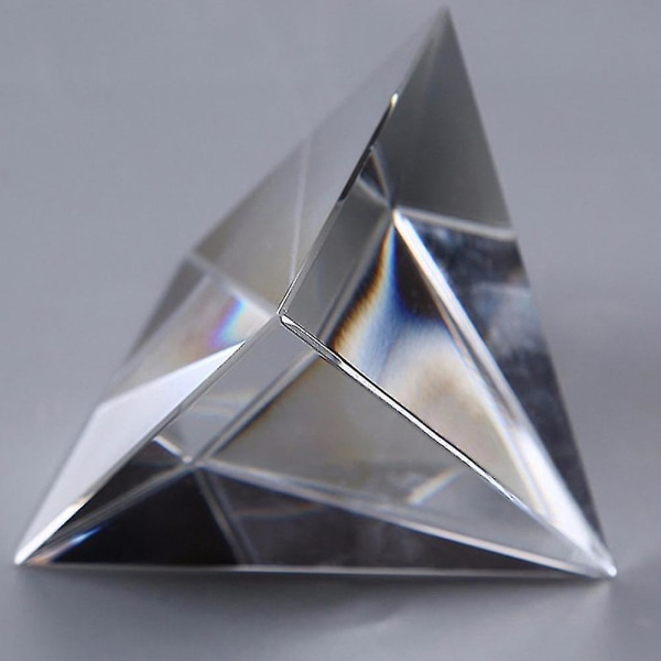 8 cm klar glas konstgjord kristallpyramid prisma hantverk hemmakontor dekoration hantverk