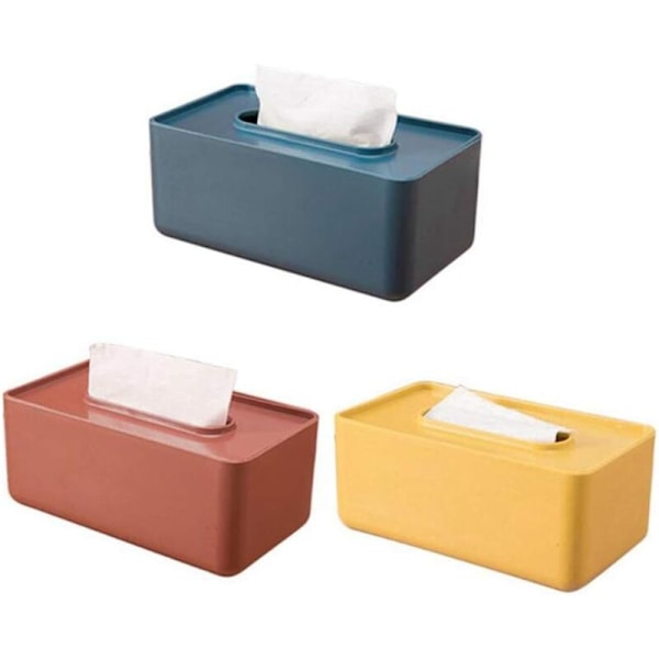 Praktisk tygbox Fyrkantig näsdukslåda Ansikts Haj Tissue Box Kök Distributör Tandpetare Skrivbord Hushåll Kontorslåda