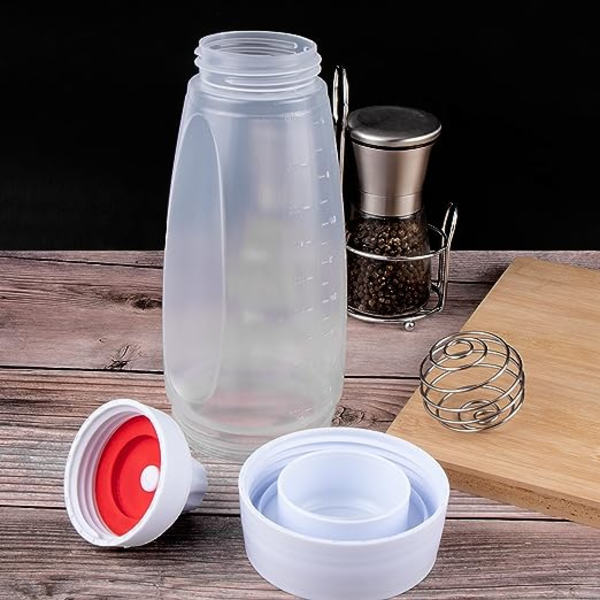 Pankakebatter Dispenser med Blandeball Pankakekake Bakeriverktøy Klemflaske for å Lage Pankake Vafler
