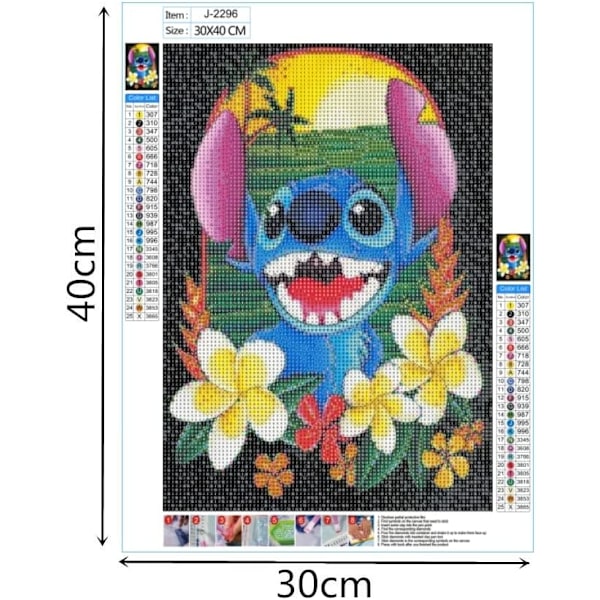 5D DIY Diamantmålning Full Kit, Sömnadsbroderi Diamantmålning, Strass Pärltavla Diamantmålning för Väggdekor Barn Vuxna