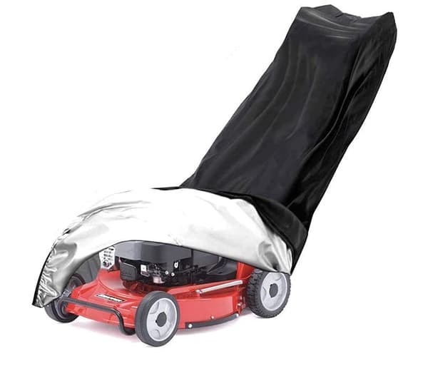 (193 x 63,5 x 112 cm) 210D Polyester Vattentät Dammsäker Gräsmatteklippare Överdrag med Dragsko och Förvaringsväska