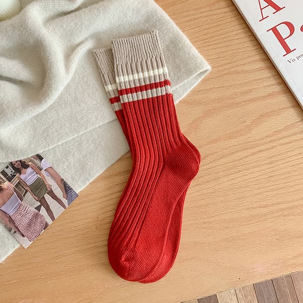 Dame Strømper Dame Kompression Strømper Vinter Varme Strømper Tykke Strikkede Hytte Komfort 5 Par