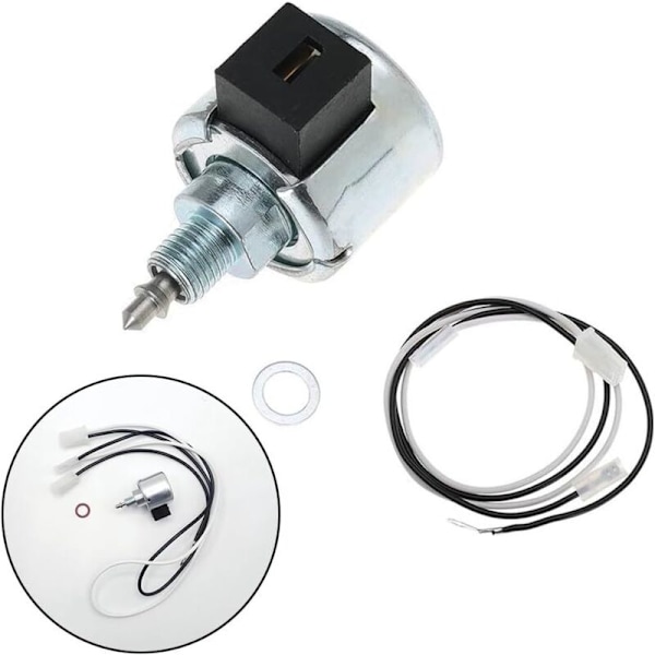 Udskiftnings solenoidventil til karburator i motor til plæne- og haveudstyr, passer til flere modeller inklusive 694393 846639