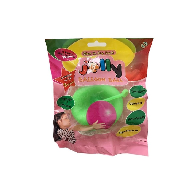 Børns boblebold legetøj oppustelig vandballon blød gummibold geléballon bolde til børn udendørs fest grøn