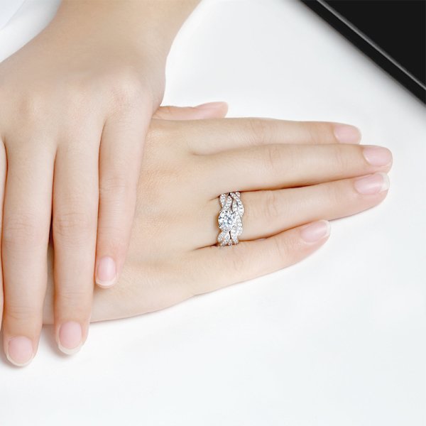Ring, Sterling Silver, Damset för kvinnor, Rodiumpläterad, Storlek 7