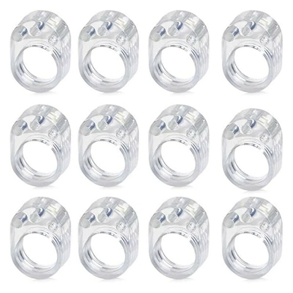 Set med 12 transparenta dörrstopp dörrhandtag stopp PVC dörr Diameter dörr Diameter 17mm