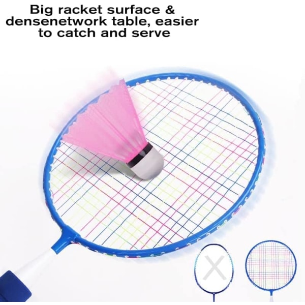 Badminton-tennisracketer (rosa) Utendørsspill Tennisball ute
