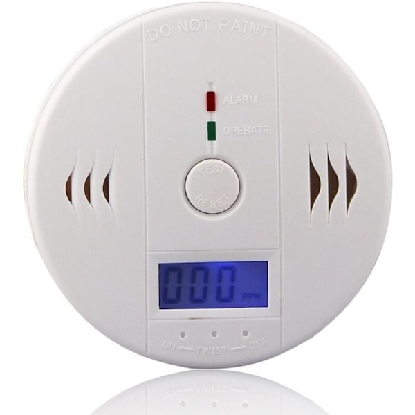 Kuliltealarm med LCD-skærm og lydalarm