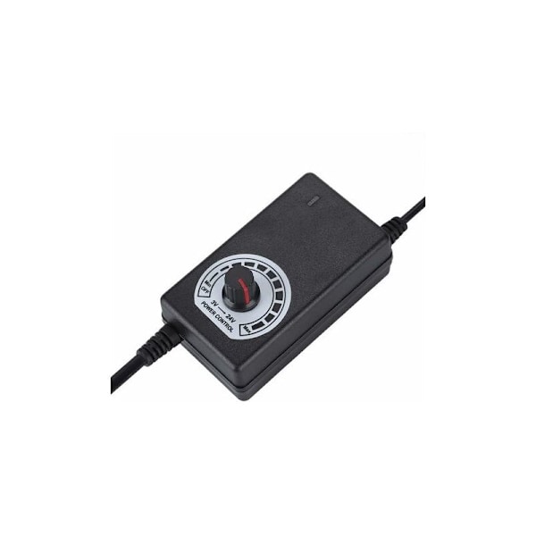 24W 3-24V Spændingsregulator Adapter Strømforsyning med ABS Materiale til LED Ventilator / Elektrisk Ventilator / Mikro Boremaskiner / Mobil DVD