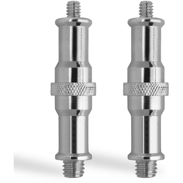 2-pack 3/8\" till 1/4\" Ljusstativadapter Gängad Adapter för Mikrofonhållare på Kamerastativ