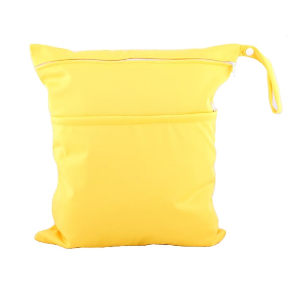 2kpl keltainen kangasvaippa Märkäkuivapussit Vedenpitävät Uudelleenkäytettävät Tw