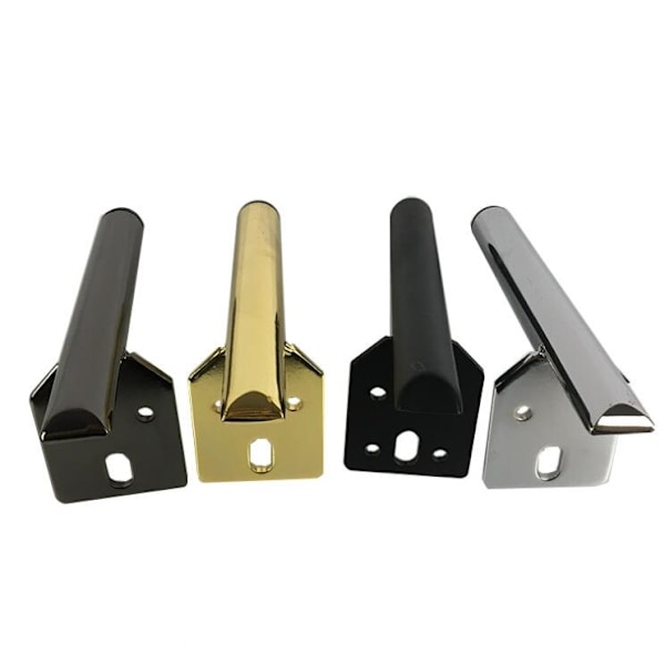 Möbeltillbehör 2 st metall hårdvara möbelstödben matbordsben skoställben soffben (matt svart - höjd 13 cm)