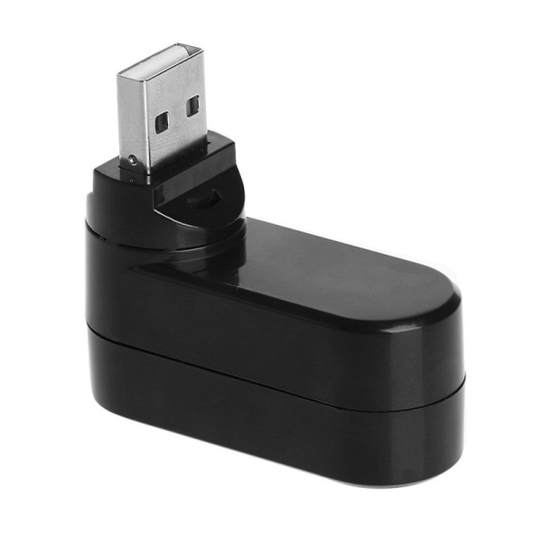 USB-hub, 90°/180° roterbar USB-adapter, 3-porters USB-datahub, Mul