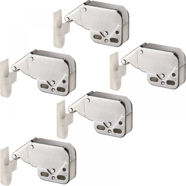 5 vaatekaapin sarja kaapin ovella, automaattinen avaus painamalla, vaatekaapin lehtiovi, nikkelöidyt teräskotelot 37x29x1mm