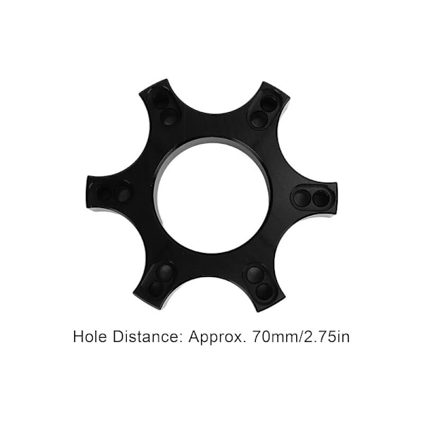 Snabbkopplingsnavadapter för Ratt, Rattadapterplatta i Aluminiumlegering, 70mm Distans för Thrustmaster T300RS med 13-14 tums Ratt
