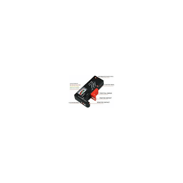 Paristotesteri Paristotesterin tarkistin paristoille AA/AAA nappi/C/D/9 V/1,5 V Universaali LCD-näyttö (3)