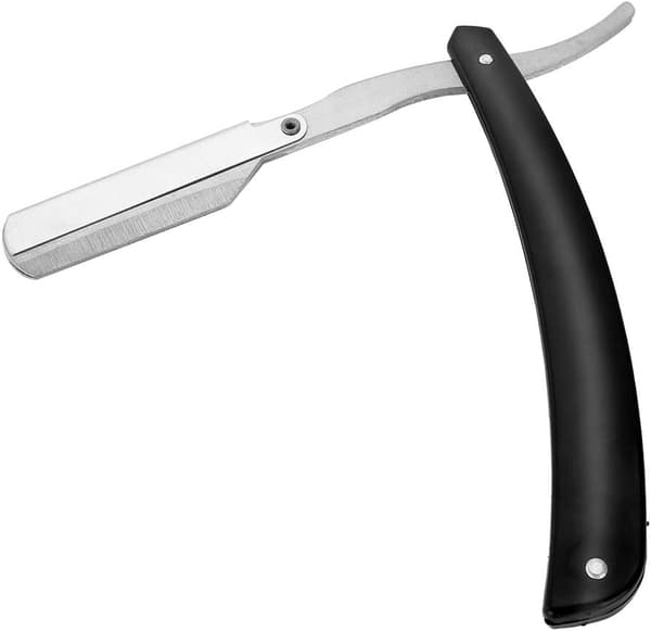 Bærbar rustfri barberkniv i rustfrit stål, barberkniv, til frisører og barberer