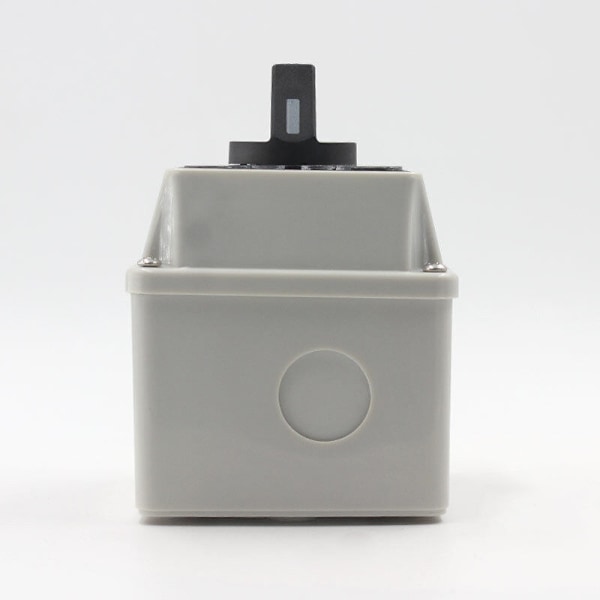 LW26 20/2 Universell Strømkilde Venderbryter med Monteringsboks 20A Universell Rotary Cam Selector (6.86.87.2cm)