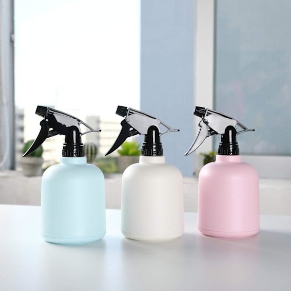 Blå plastblomspruta, justerbar sprayflaska kapacitet 600 ml för trädgård och hem, enkel förpackning, blå