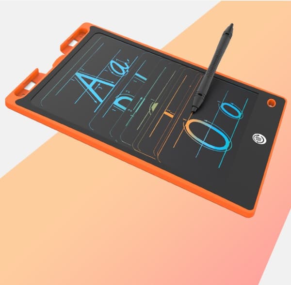 Børns digitale tegnebræt LCD-skærm, 10-tommer tablet + pen (lyslyserød)