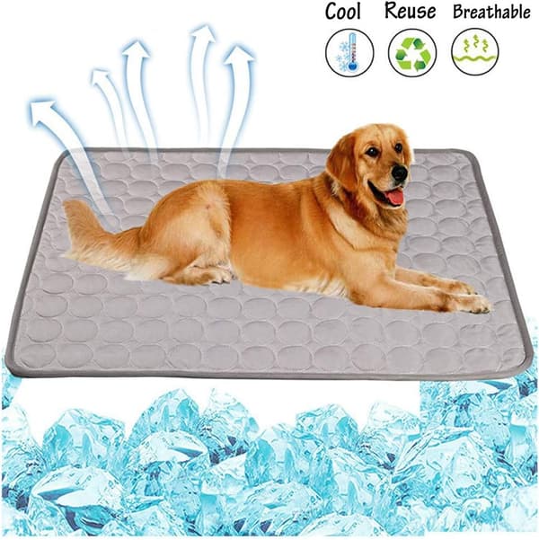 Silke Cool Box til hunde Grå 55*70cm Cool Box til katte og hunde Kennel madras