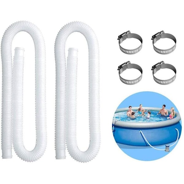 Reservdelar rör Intex uppblåsbar pool för poolpumpar på 300/330/530/1000 gallon (2-pack)