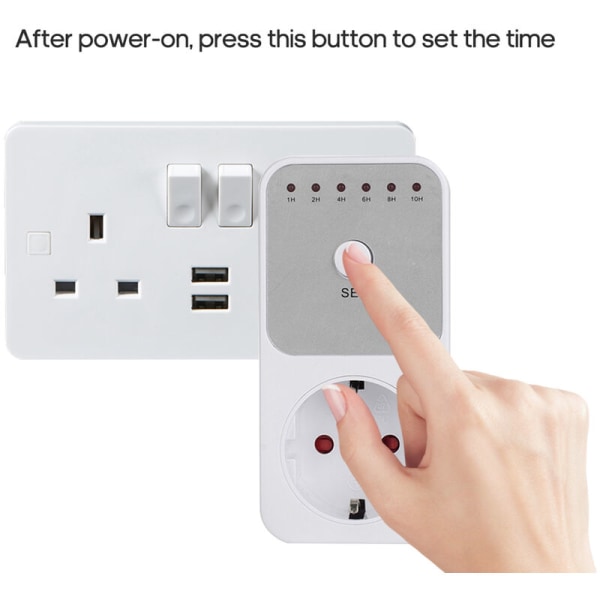 Smart elektrisk stikkontakt, timer stikkontakt
