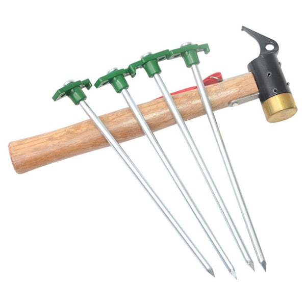 6 teltplugger 25 cm for harde og steinete underlag Ø 7 mm