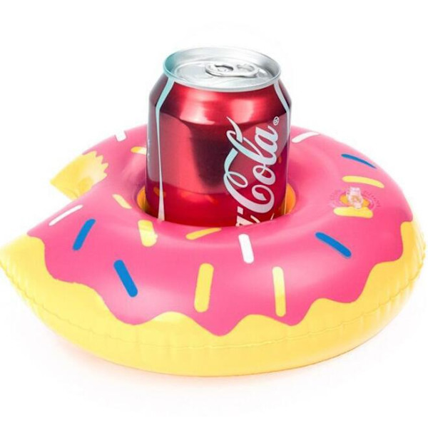 Buoy, pool bra Inflatable Cup Holder Donut (Pink)