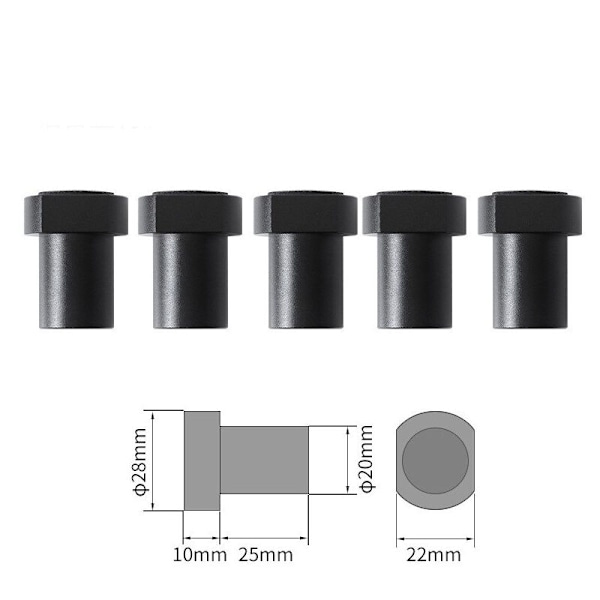 5 st Aluminiumlegering Bänkklämma för Bänk Dog Joint Arbetsbänk för Snickares Arbetsbänk Klämpositioneringsplugg Arbetsbänkstillbehör för 20mm Dog H