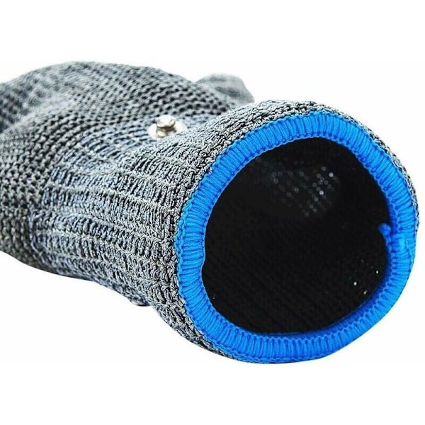 Niveau 9 -sidet slagterhandske - rustfrit stålnet med holdbar og rustfri metaltråd (L)