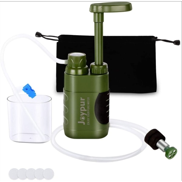 Vattenrenare pump med 0,01 mikron utbytbart kolfilter