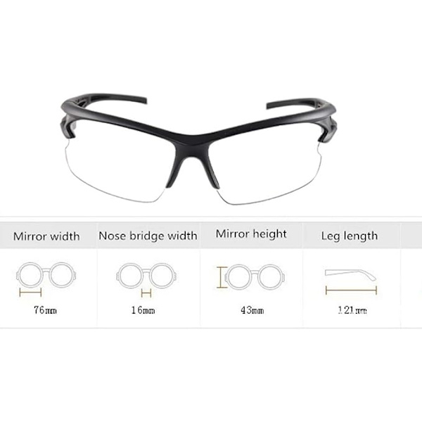 Glasögon-6 Pack Clear Safety Glasses, skyddsglasögon med plastlinser, för barn Nerf Gun Battles  Lab Work