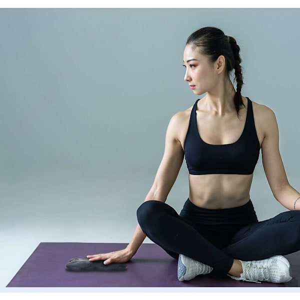 Extra tjock tjock matta för knäböj i trädgården, tjock yogamatta, halkfri och mjuk, för att skydda knän, handleder och armbågar från skador 20 x 20 x 2 c