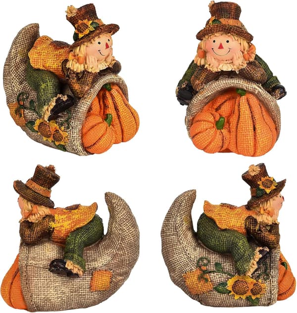 Fugleskremselborddekorasjon Figur Høstfigur Dekorasjon Smil Høst Høst Gresskar Thanksgiving Halloween Påske