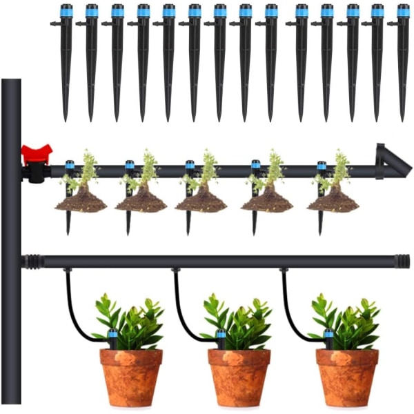 100 st insatstyps markbevattningsdropp bevattningsdropp droppspridare för trädgårdsbevattningssystem