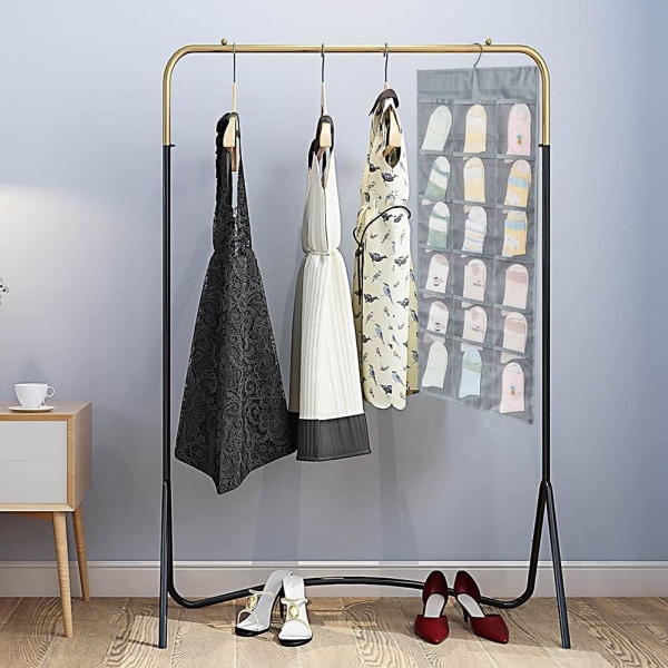 Hengende oppbevaring - 30 lommer Hengende garderobe Garderobeoppbevaring BH Underbukse Sokker Slips Organiser (Grå - 30 lommer)