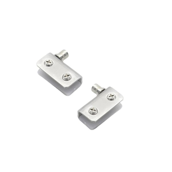 Pakke med 4 glasdørssving, glasdørshængsel, rustfrit stål, passer til 5-8 mm glas