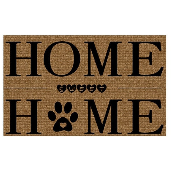 Simple English letter printed carpet floor mat, non-slip carpet in living room, 40*60cm, A