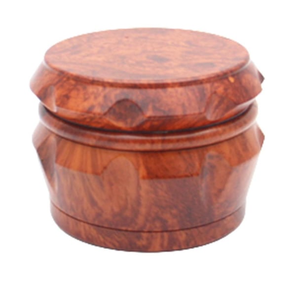 4 Tiers Wooden Herb Spice Grinder - Drum Herb Grinder Manual Grinding