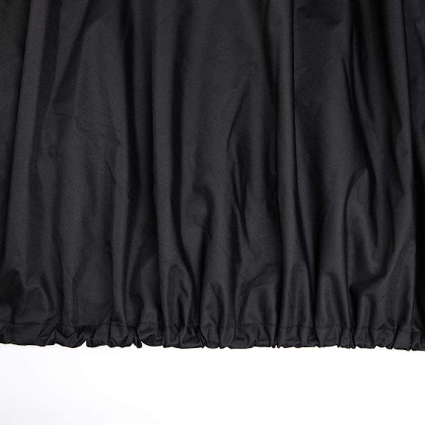 Rund ildstedets dæksel - Vandtæt - UV- og støvbeskyttelse - Sort - 122 x 50 cm