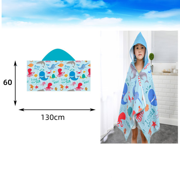 Barn Strandhandduk Med Huva För Pojkar Flickor, Snabbtorkande Badhandduk Med Huva, Badhandduk För Småbarn Med Huva För Flickor Pojkar Barn Flamingo