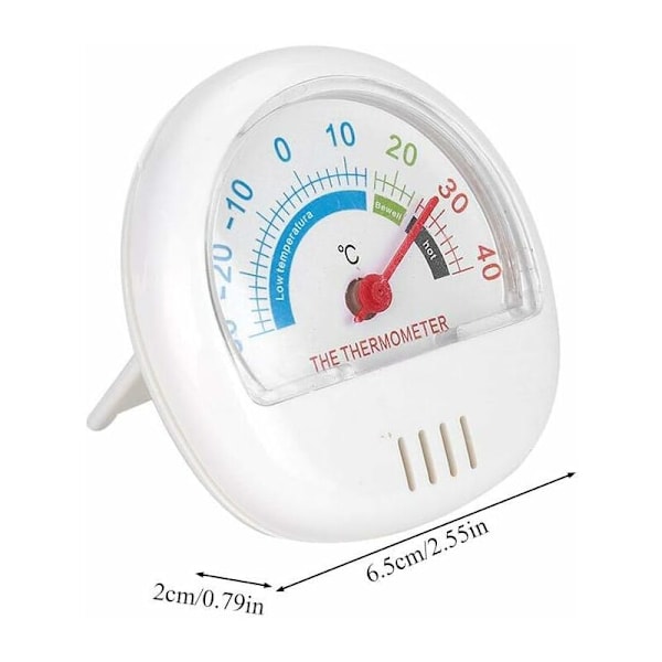 Frystermometer för kylskåp, termometer för mekanisk frys med stor urtavla och kyl för analog frys