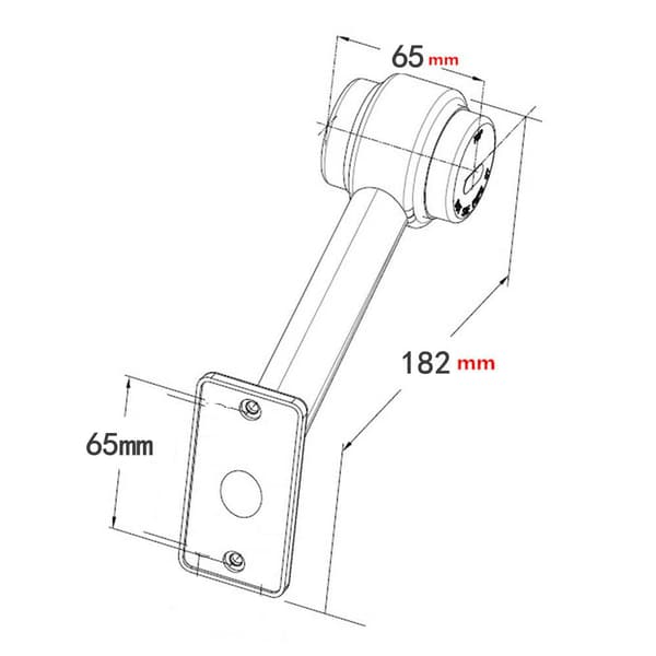 Sett med 2 sidemarkeringslys 12 V LED 15 cm for lastebilhenger