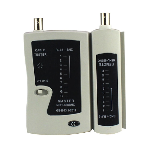 468 RJ45 Nätverk BNCTESTER RJ45 KABELTESTARE Nätverk Ethernet-kabel 18.511.23.4cm