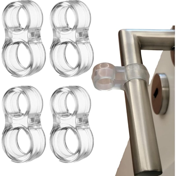Beskyttelse for transparent dørstopper (12 deler), fjerning av støy fra dørknotter, transparent silikon dørstøtfanger, veggknapp veggskjold