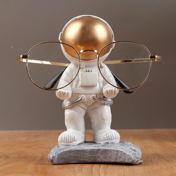 Astronaut Glasögon Hållare Resin Glasögon Display Stand Craft Funny